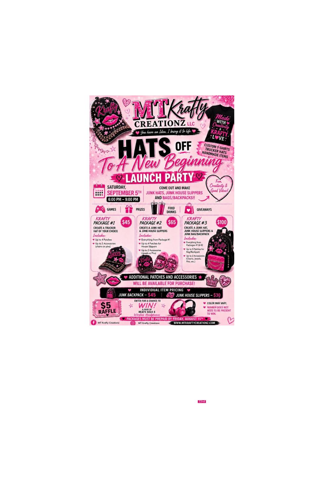 Launch Party Ticket PACKAGE #1