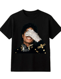 Michael Jackson Glitter Glove Cotton T-Shirt